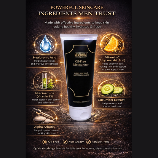 Oil-Free Moisturizer Men | Boosts Collagen