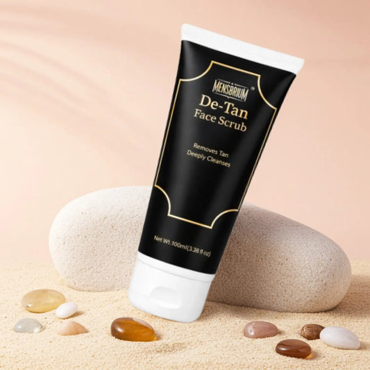 De-Tan Face Scrub For Men | Remove Tan Deeply Cleanses