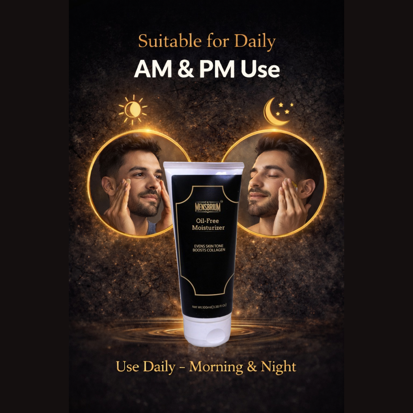 Oil-Free Moisturizer Men | Boosts Collagen