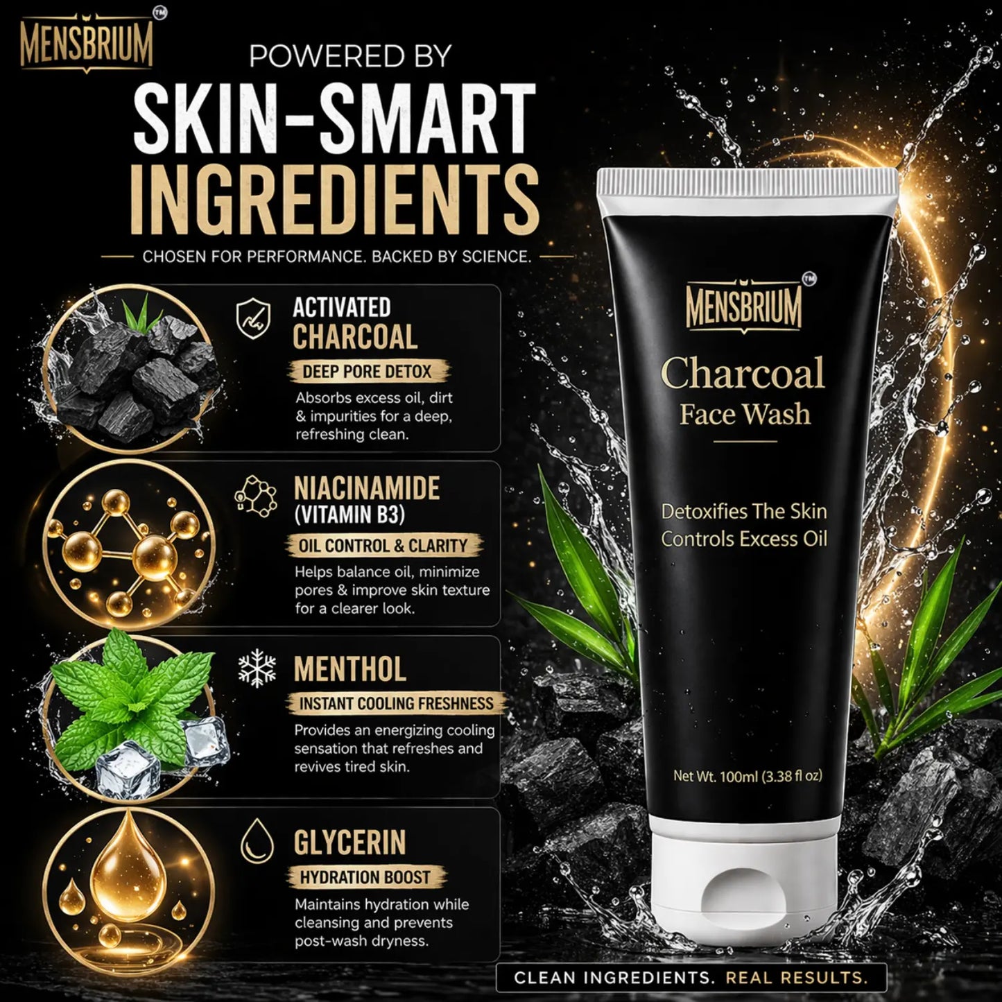 Charcoal Facewash For Men