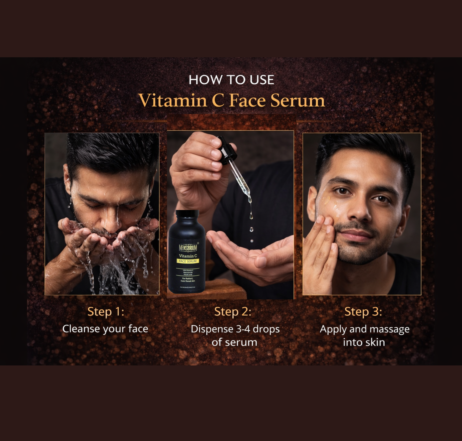mensbrium vitamin c face serum how to use image