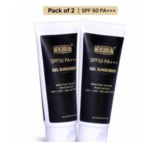 Mensbrium SPF 50 PA+++ Gel Sunscreen Combo (Pack of 2)